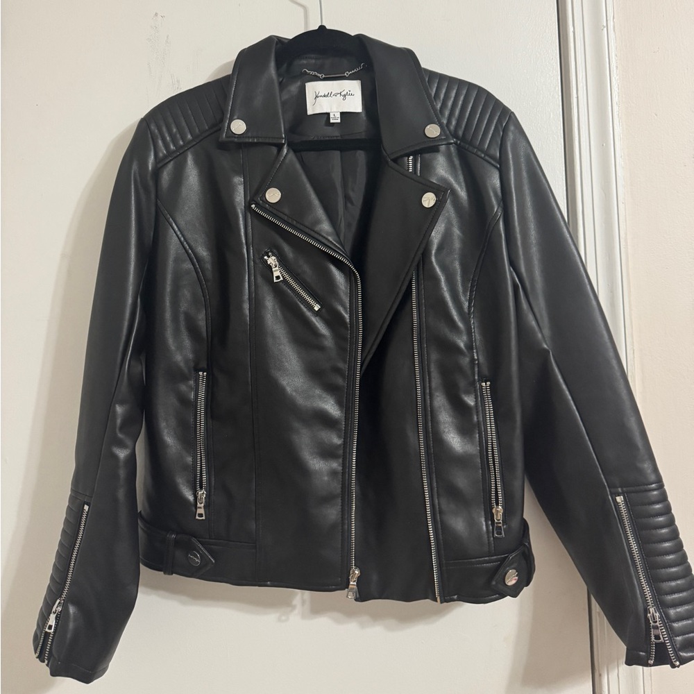 Kendall + Kylie Faux Leather Moto Jacket
